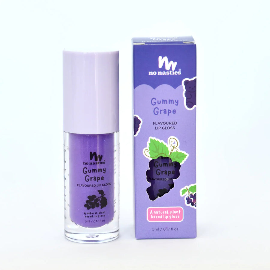 No Nasties |  Natural kids Lip Gloss, Gummy Grape