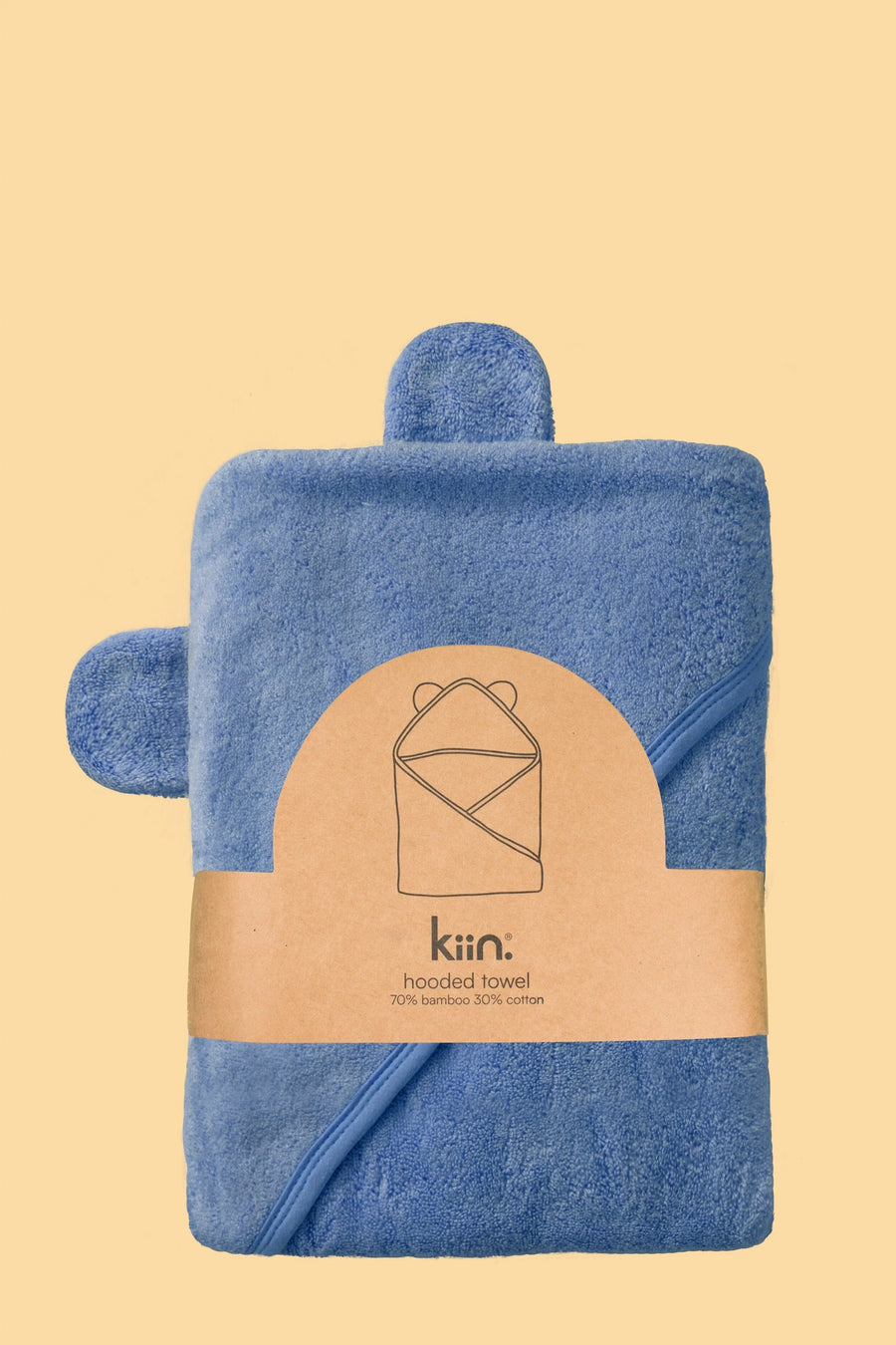 Kiin | Hooded Towel, Blue Shadow