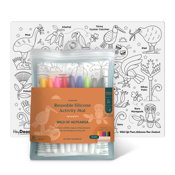 HeyDoodle | Reusable Colouring Mat, Wild of Aotearoa (Large)