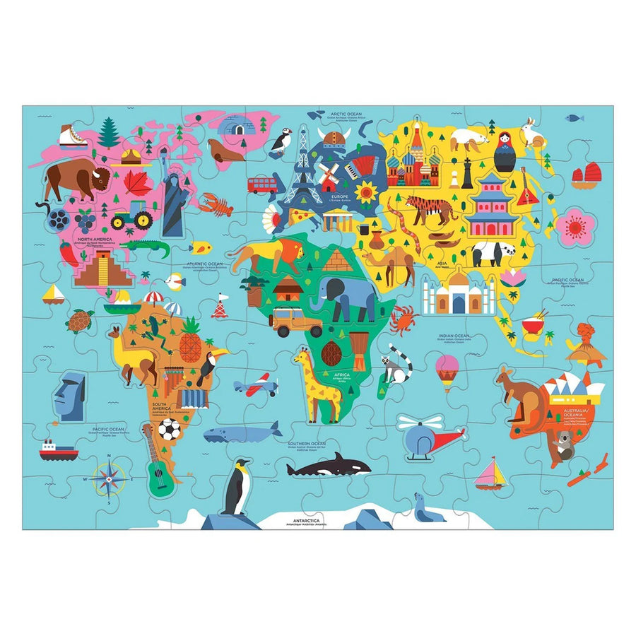 Mudpuppy | Puzzle, Map of the World