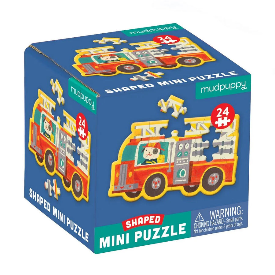 Mudpuppy | Shaped Mini Puzzle, Firetruck