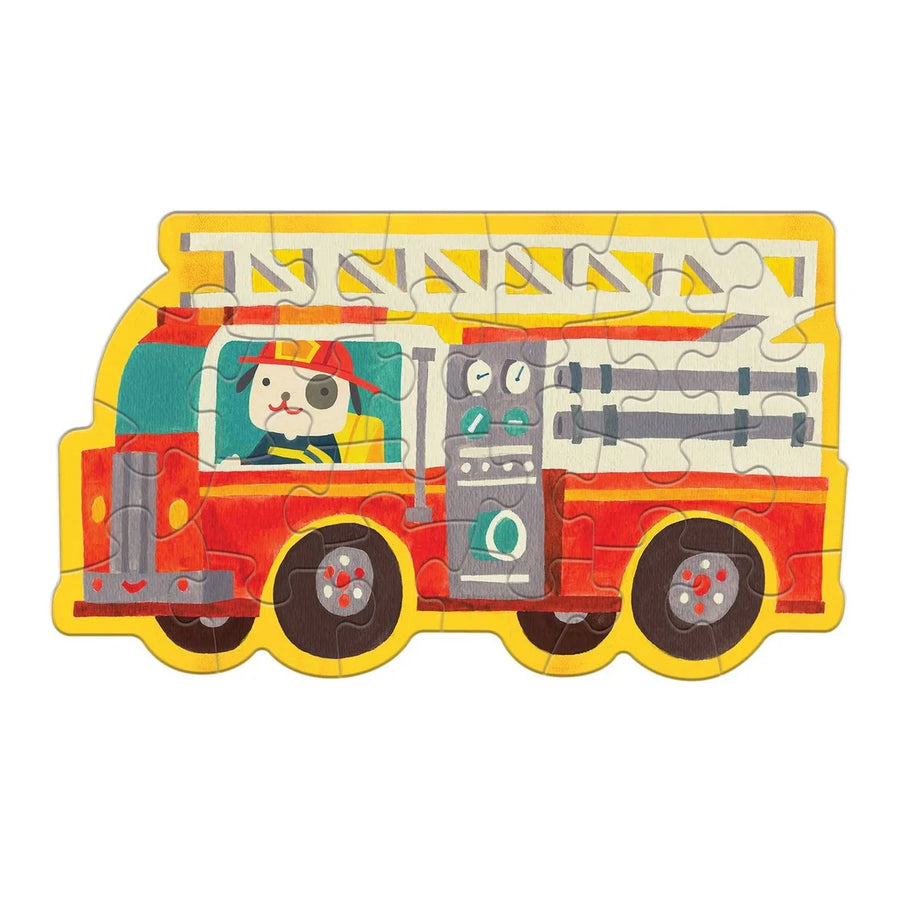 Mudpuppy | Shaped Mini Puzzle, Firetruck