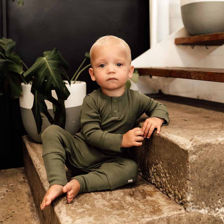 Snuggle Hunny Kids | Growsuit, Olive