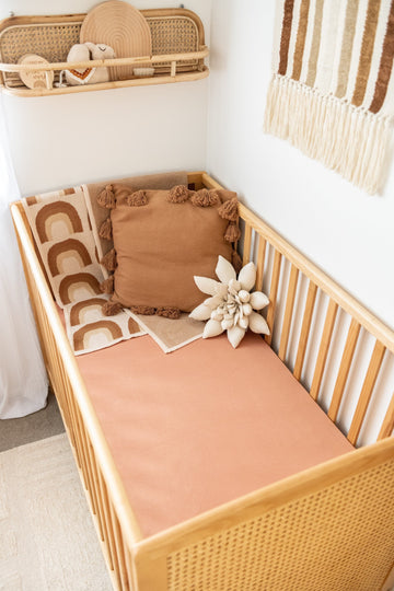 Kiin | Organic Cot Sheet, Blush