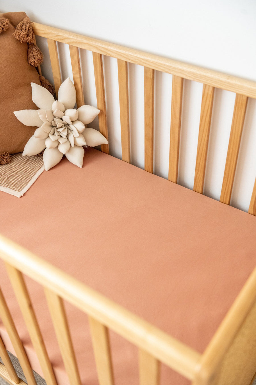 Kiin | Organic Cot Sheet, Blush