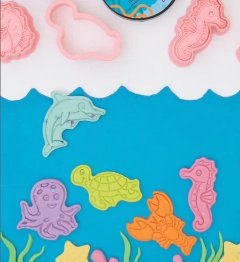 Wild Dough | Cutter and Stamp Set, Ocean Creatures