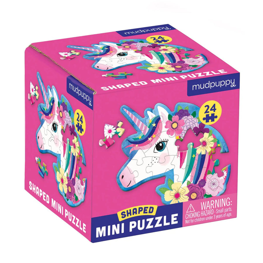 Mudpuppy | Shaped Mini Puzzle, Unicorn