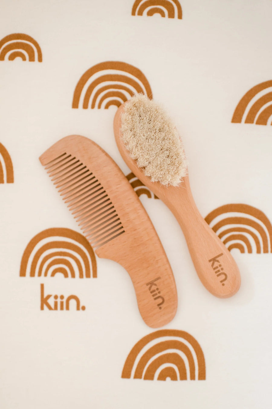 Kiin | Wooden Baby Brush + Comb Set