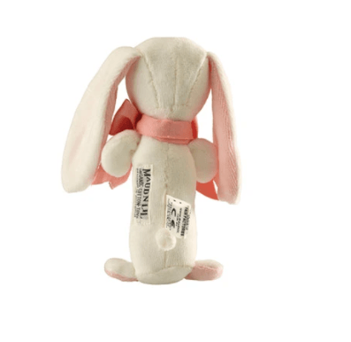 Rose The Bunny, Soft Organic Toy Stick Rattle | Maud n Lil | Little Lights Co.