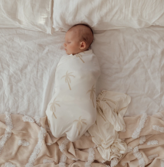 Ziggy Lou | Bamboo Stretch Swaddle  - Palm